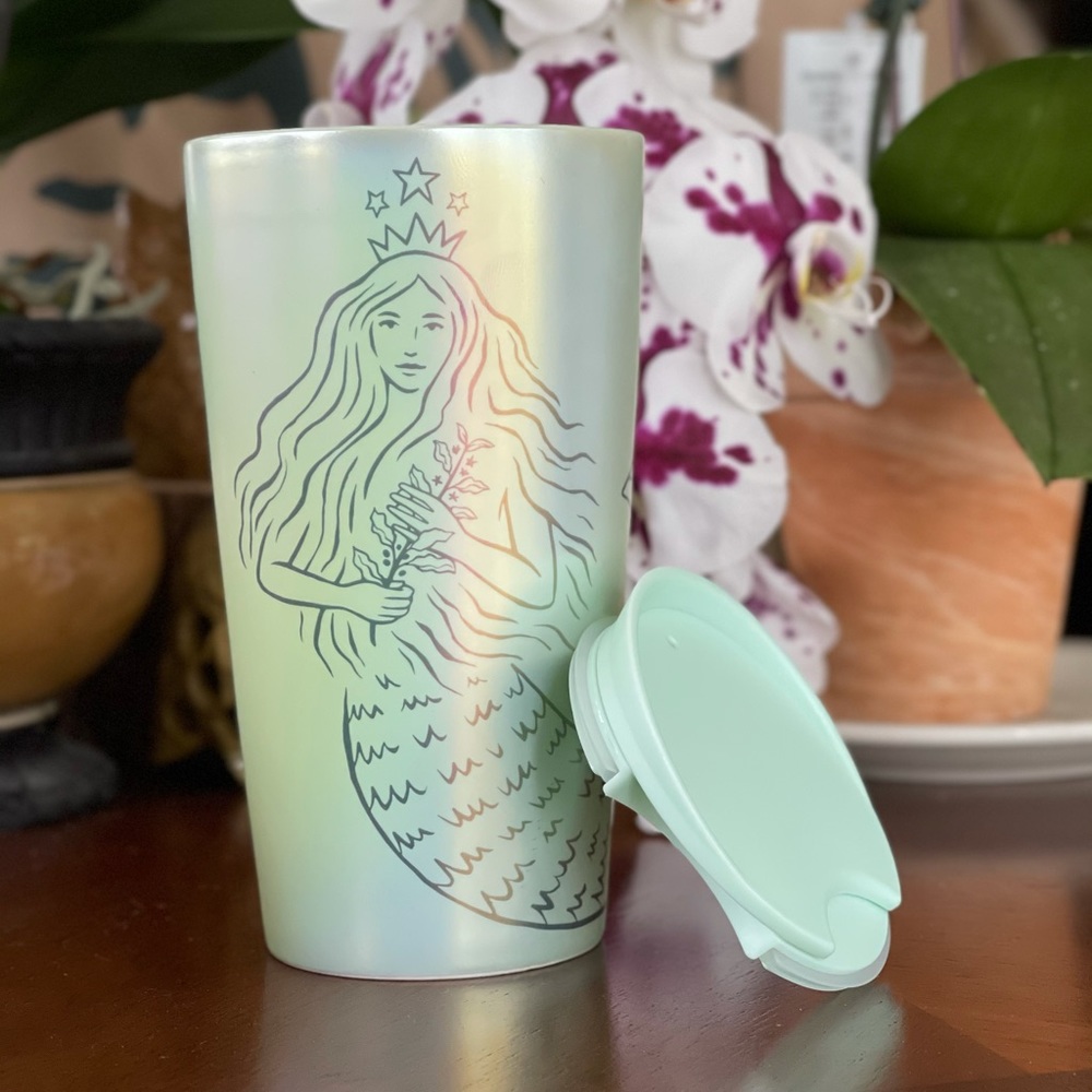 Starbucks Siren Ceramic Tumbler 50th Anniversary - Picture 1 of 5
